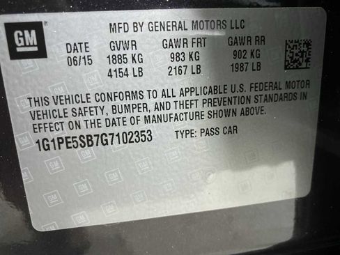 Used 2016 Chevrolet Cruze LT w/ Sun And Sound Package image 21