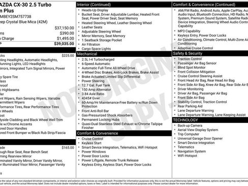 Used 2025 MAZDA CX-30 2.5 Turbo w/ Premium Plus Pkg image 26