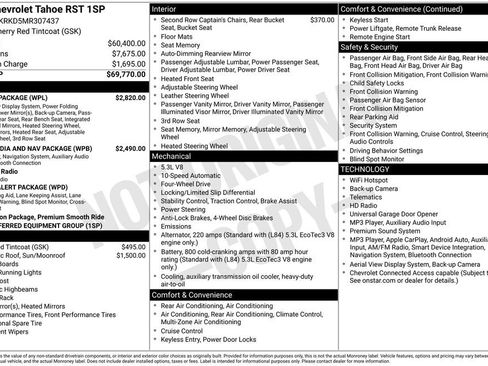 Used 2021 Chevrolet Tahoe RST w/ Luxury Package AWD/4WD image 16