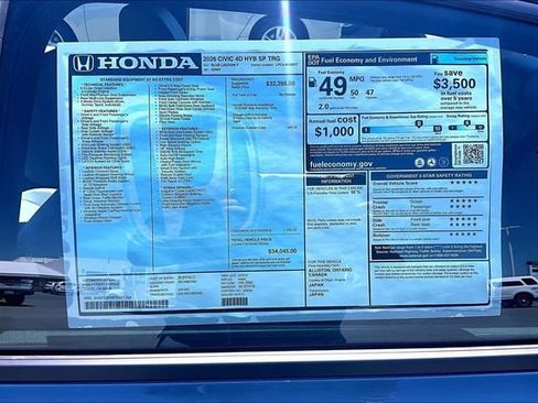 New 2026 Honda Civic Sport Touring image 14