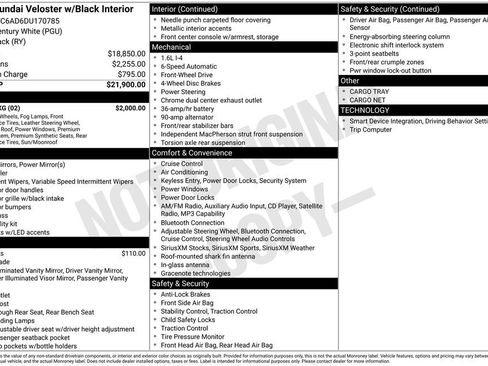 Used 2013 Hyundai Veloster RE:MIX Edition w/ Style Pkg image 2