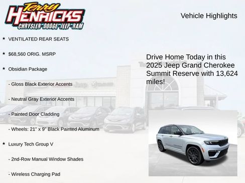 Used 2025 Jeep Grand Cherokee Summit AWD/4WD image 4