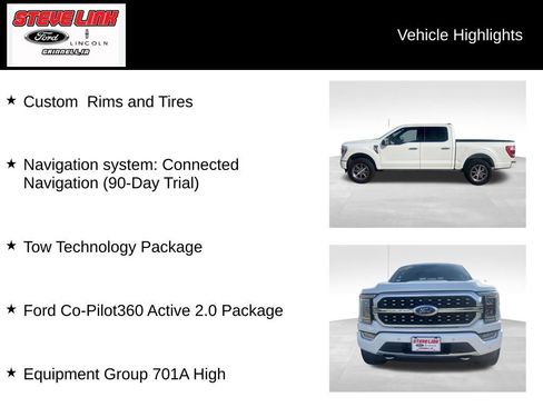 Used 2021 Ford F150 Platinum w/ Equipment Group 701A High AWD/4WD image 7
