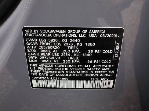Used 2020 Volkswagen Atlas Cross Sport SE w/ Towing Package AWD/4WD image 42