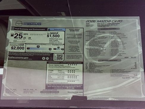 New 2026 MAZDA CX-70 3.3 Turbo w/ Preferred Package image 20