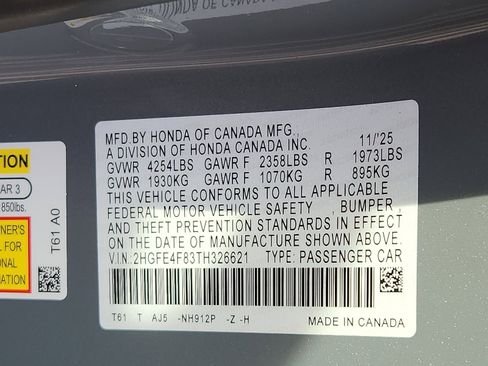 New 2026 Honda Civic Sport Touring image 18