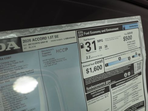 New 2026 Honda Accord SE image 27