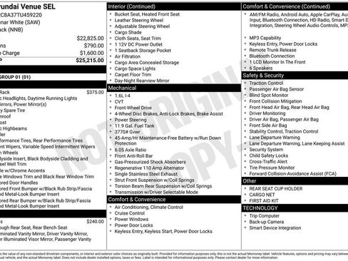 New 2026 Hyundai Venue SEL FWD image 6