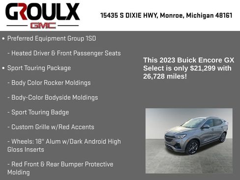 Used 2023 Buick Encore GX Select w/ Sport Touring Package image 8