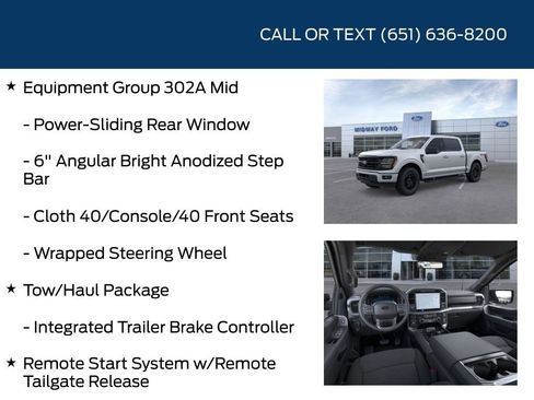 New 2025 Ford F150 XLT w/ Equipment Group 302A MID image 20