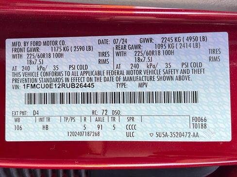 Used 2024 Ford Escape SE FWD image 45