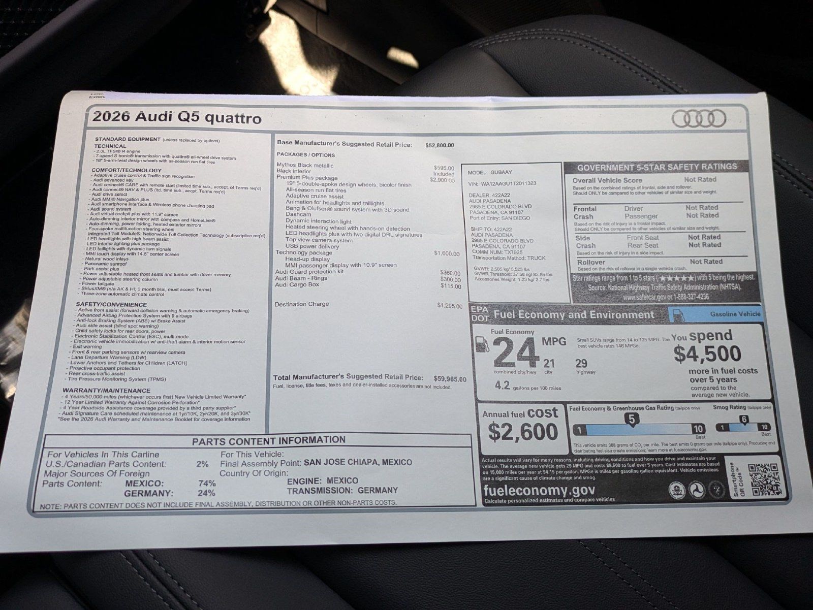 New 2026 Audi Q5 Premium AWD/4WD image 18