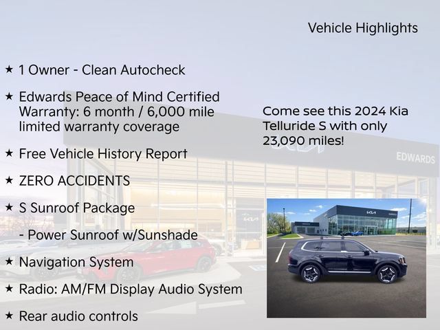 Used 2024 Kia Telluride S w/ S Sunroof Package AWD/4WD image 11