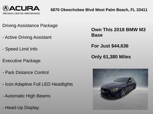 Used 2018 BMW M3 w/ Competition Package image 12