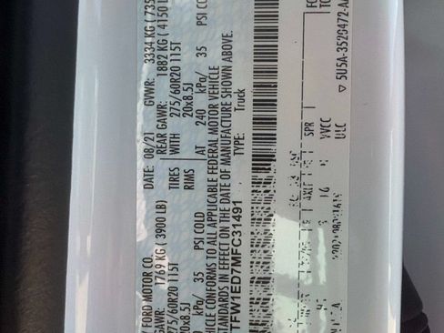 Used 2021 Ford F150 Lariat w/ Equipment Group 502A High AWD/4WD image 34