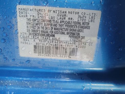 Used 2021 Nissan Versa SV FWD image 33