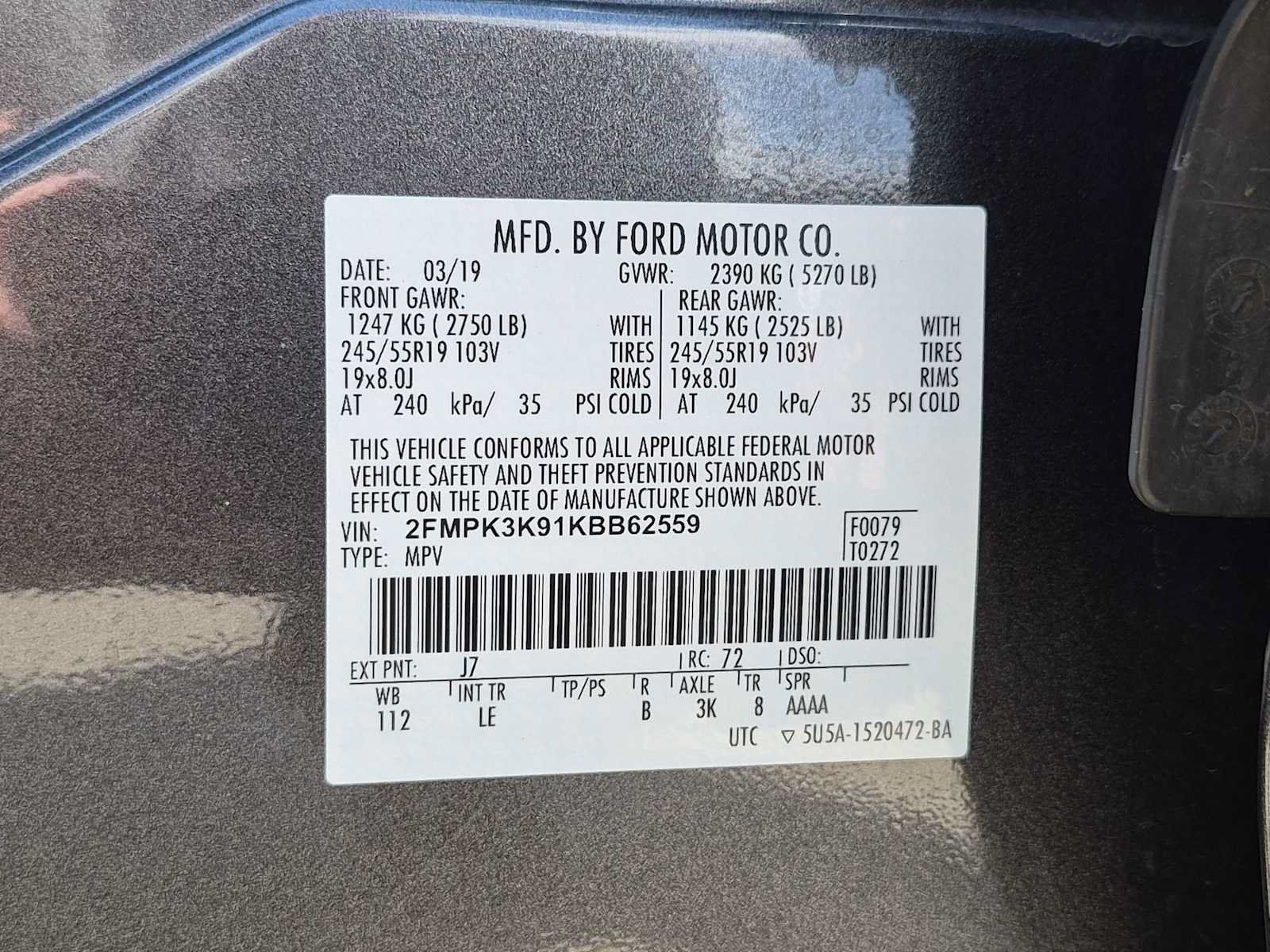 Used 2019 Ford Edge Titanium FWD image 34