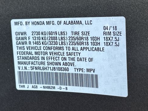 Used 2018 Honda Odyssey EX-L image 36
