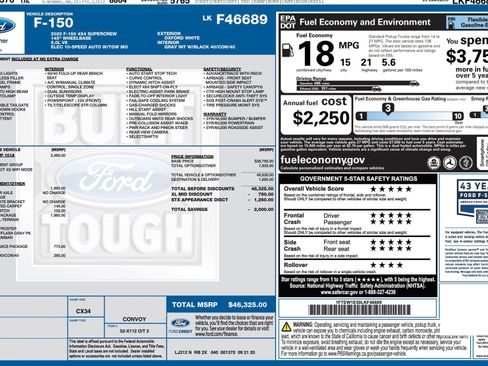 Used 2020 Ford F150 XL w/ Equipment Group 101A Mid AWD/4WD image 8