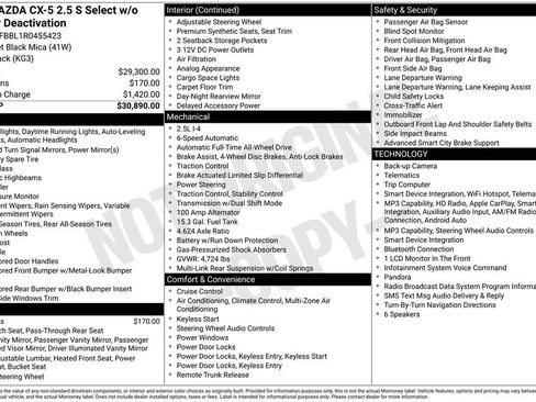 Certified 2024 MAZDA CX-5 AWD 2.5 S w/ Select Package image 6