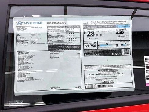 New 2026 Hyundai Kona SE AWD/4WD image 38