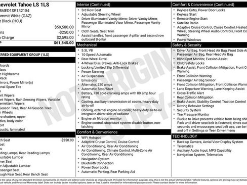 Used 2025 Chevrolet Tahoe LS RWD image 4