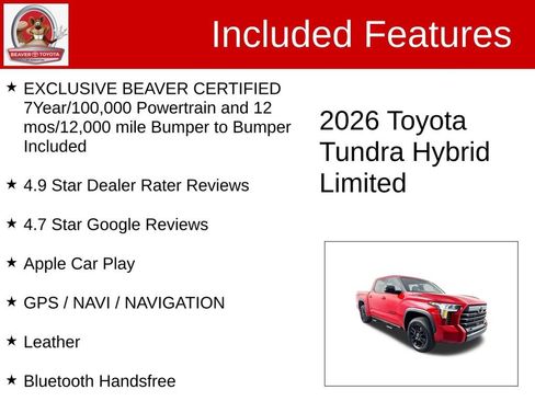 Used 2026 Toyota Tundra Limited w/ Limited PVM Package image 4