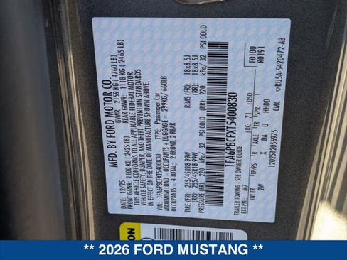 New 2026 Ford Mustang GT image 21