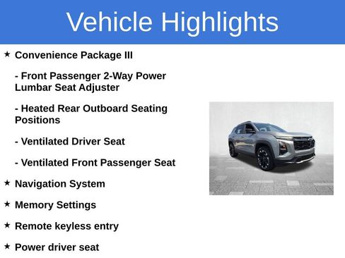 Used 2025 Chevrolet Equinox RS w/ Safety and Technology Package AWD/4WD image 4