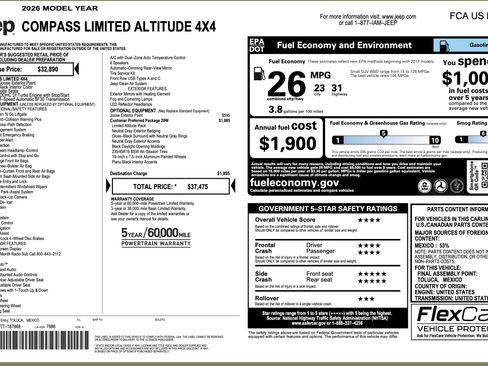 Used 2026 Jeep Compass Limited image 5