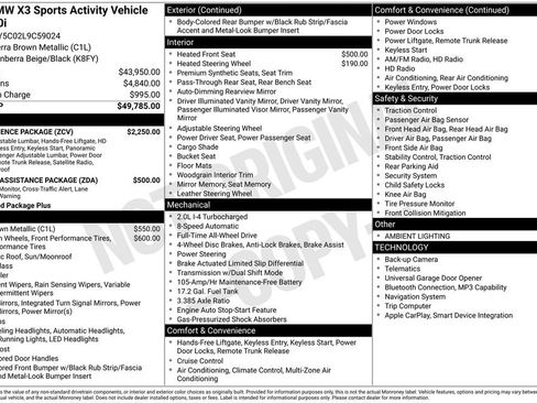 Used 2020 BMW X3 xDrive30i w/ Convenience Package image 2