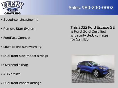 Certified 2022 Ford Escape SE image 18
