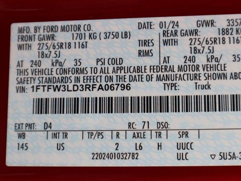 Used 2024 Ford F150 XLT w/ Equipment Group 302A MID image 33