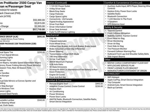 New 2026 RAM ProMaster 2500 w/ Convenience Group image 3
