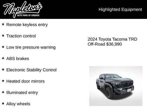 Used 2024 Toyota Tacoma TRD Off-Road image 3