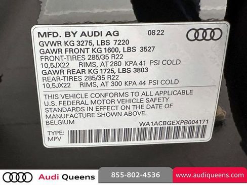 Certified 2023 Audi e-tron S Premium Plus w/ Black Optic Package image 37