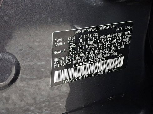 New 2026 Subaru Ascent Touring image 17