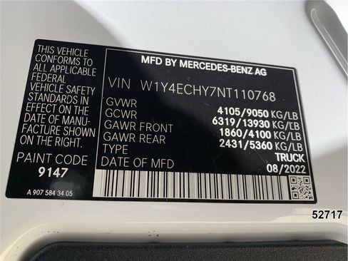 Used 2022 Mercedes-Benz Sprinter 2500 image 19