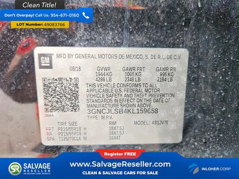 Used 2019 Chevrolet Trax LT w/ Sun & Sound Package image 16