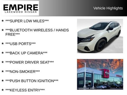 Used 2023 Nissan Murano SV w/ SV Midnight Edition Package image 2