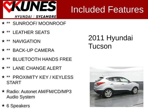Used 2011 Hyundai Tucson Limited w/ Premium Pkg 3 FWD image 2