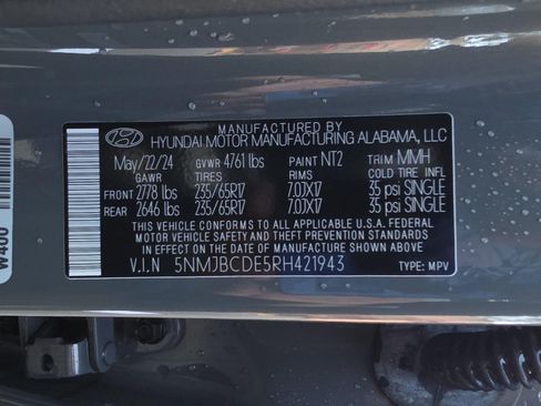 Used 2024 Hyundai Tucson SEL AWD/4WD image 35