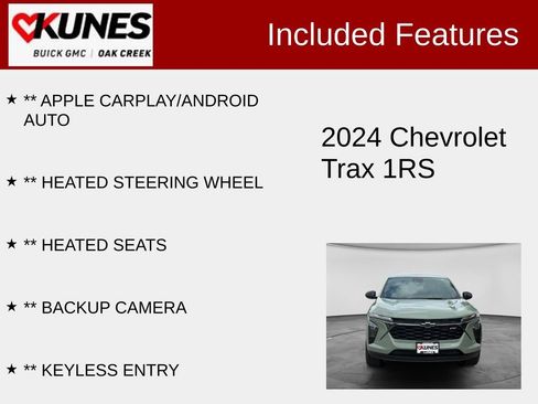 Used 2024 Chevrolet Trax RS w/ Driver Confidence Package FWD image 2