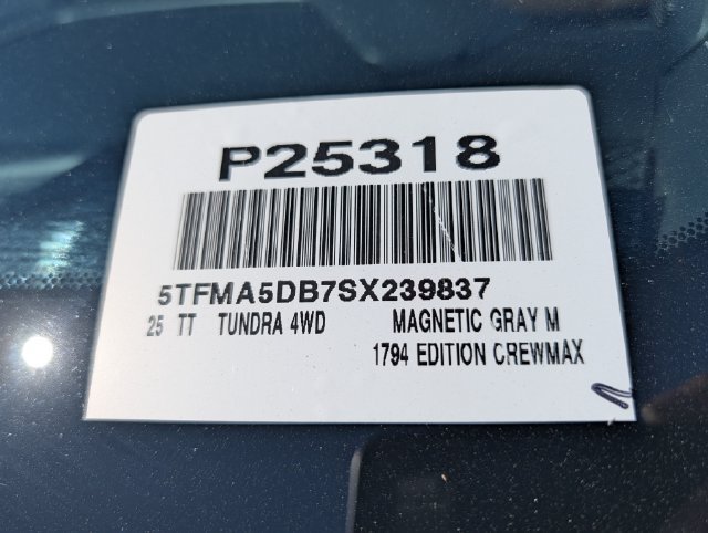 Used 2025 Toyota Tundra 1794 Edition AWD/4WD image 37