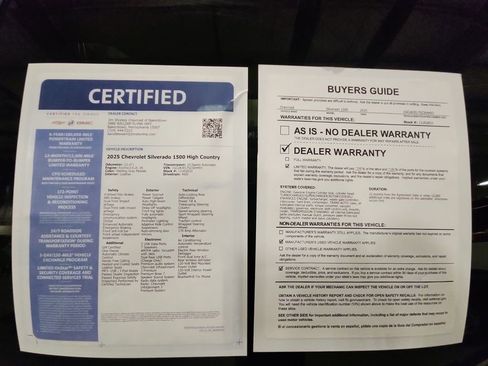 Certified 2025 Chevrolet Silverado 1500 High Country AWD/4WD image 32