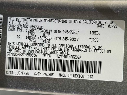 New 2026 Toyota Tacoma SR5 image 30