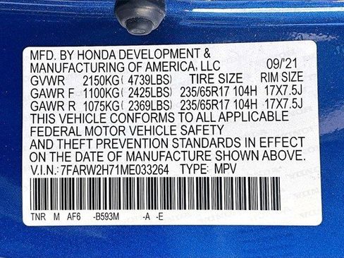 Certified 2021 Honda CR-V Special Edition image 19