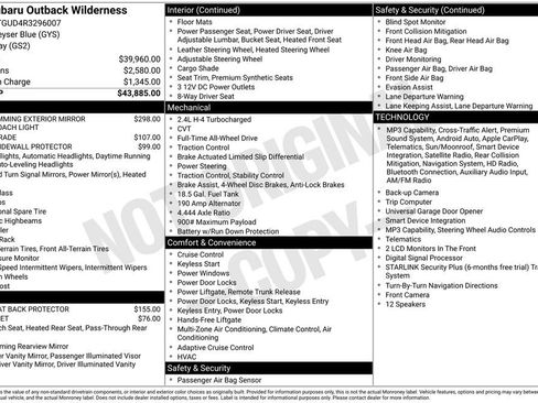 Used 2024 Subaru Outback Wilderness AWD/4WD image 10