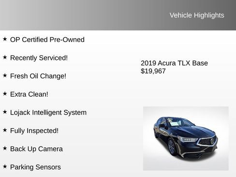 Used 2019 Acura TLX w/ Technology Package image 4