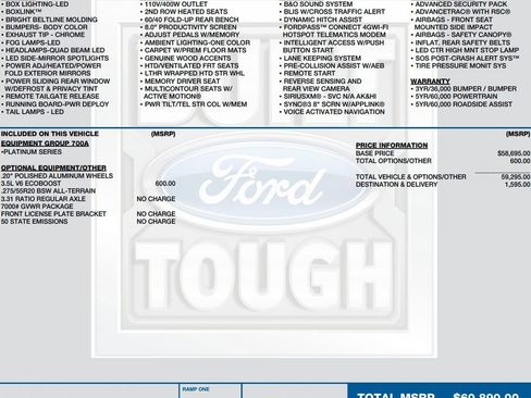 Used 2020 Ford F150 Platinum AWD/4WD image 2